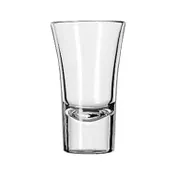 Libbey 5109 Shot Glass - 2 oz Crystal Clear Shooter, Height 3 1/2" x Top 2" x Base 1⅜", - 24/Case 1 image