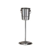 Libbey 520814 Wine Bucket, 4 Qt, 7 1/2" Top Dia x 8-1/4" H, 18/8 Stainless Steel Cooler - 6/Case 1 image