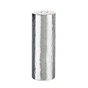 Libbey 6703 - Stainless Steel Pepper Shaker 1-1/4" Dia x 3 1/2" H Hammered Finish Single Gauge - 6/Case 1 image