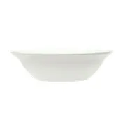 Libbey 905437882 Grapefruit Bowl, 6 1/2" Dia x 1⅞" H, 10-Oz Porcelain, White Rideau Pattern - 36/Case 1 image