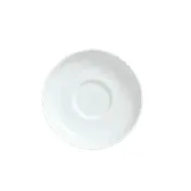 Libbey 911194023 - China Saucer, 5" Dia., 1-5/8" Well, Aluma White Porcelain, Reflections, 36/Case 1 image