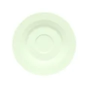 Schonwald 9126919 Allure BoneWhite Round Porcelain Saucer 6.5" Diameter Faceted Design - 12/Case 1 image