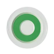 Schonwald 9187130-62942 Porcelain Saucer, 6-5/8" Dia., 2-3/8" Well, White with Green Band - 12/Case 1 image