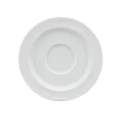 Schonwald 9187130 - Round Porcelain Saucer 6.5" Dia., 2.38" Well, Continental White Donna Pattern - 12/Case 1 image