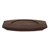 Libbey CIS-15TR - Round Wood Trivet, 7" Brown Finish, 7-7/8" L x 7" W x 1/2" H - 12/Case 2 image