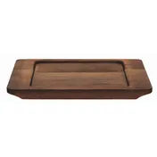 Libbey CIS-16TR Trivet - 7" Square Wood, Brown, 7-7/8" L x 6-1/8" W x 1/2" H - 12/Case 2 image
