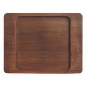 Libbey CIS-16TR Trivet - 7" Square Wood, Brown, 7-7/8" L x 6-1/8" W x 1/2" H - 12/Case 1 image