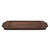 Libbey CIS-19TR Trivet - 14" x 7.25" Rectangular Wood, Brown Finish, Food-Safe, Hand Wash - 6/Case 2 image