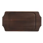 Libbey CIS-19TR Trivet - 14" x 7.25" Rectangular Wood, Brown Finish, Food-Safe, Hand Wash - 6/Case 1 image