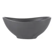 Libbey DRI-5-G Oval Porcelain Bowl, 4" x 1-3/4" H, 3-oz Capacity, Matte Finish, Driftstone - 24/Case 2 image