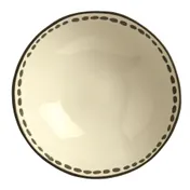 Libbey DULCET-3C - 14oz 6" Round Soup Bowl, Cream Stoneware Finish, Microwave Safe - 12/Case 1 image