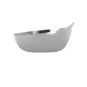 Libbey PB-1 Pyramid Bowl - 3.5" Dia x 1.75" H, 3.5 oz 0.11qt, Stainless Steel, Interior - 12/Case 1 image
