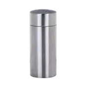 Libbey SS-100 Salt Shaker, 3 1/2 oz, 4 1/2" Height, Brushed 18/8 Stainless Steel - 72/Case 1 image