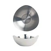 Libbey TTB-5 - Tri-Tip Stainless Steel Bowl, 16 oz ( 1/2 qt), 5 1/2" Dia x 2 1/2" H, Satin Brushed Finish - 12/Case 1 image