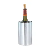 Libbey WC-757 Wine Bucket Cooler, 4 Qt, 7-1/2" Height, Insulated 18/8 Stainless Steel - 1/Case 1 image