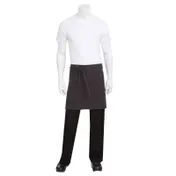 Chef Works AHWKV013-SGY-0 - 19"L X 31"W Gray Cotton Waist Apron - 2 Pockets 1 image