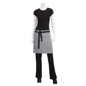 Chef Works AHWPT002-BLK-0 Waist Apron, 19"L x 31", Front Pockets, 83/17 Cotton/Poly Denim, Black 1 image