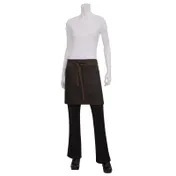 Chef Works AHWWT001-BNB-0 Waist Apron, 18"L x 31"W, Black-Brown, 100% Cotton Denim, Half Length 1 image
