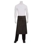 Chef Works ALWWT021-BNB-0 - 30" x 36" Brown Cotton Denim Waist Apron, 2 Pockets - 1/Case 1 image