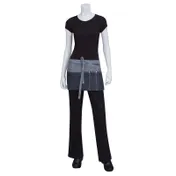 Chef Works AW047-IBL-0 - 12"L x 23"W Indigo Blue 100% Cotton Denim Waist Apron 1 image