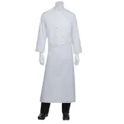 Chef Works B4-WHT-0 Waist Apron, 33"L X 27.5"W, 4-Way Reversible, White, Poly/Cotton 1 image