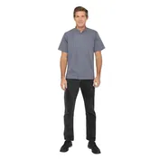 Chef Works BCSZ009-INB-XS Chef Coat, Ink Blue XS, 65/35 Poly-Cotton Twill, Cool Vent Sides, Zipper 1 image