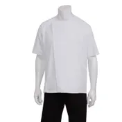 Chef Works BCSZ009-WHT-4XL Chef Coat, White 4XL Short-Sleeve, Cool Vent Sides, Dual Pocket, Fit 1 image