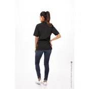 Chef Works BCWSZ006-BLK-3XL Sleeve Chef Coat, 3XL Black, 65/35 PolyCotton Twill, Pockets, Cool Vent 2 image