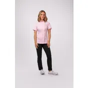Chef Works BCWSZ006-PIN-S Chef Coat, Pink Short-Sleeve, Size S, 65/35 Poly-Cotton Twill, Cool Vent 1 image