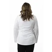 Chef Works CBZ05W-WHT-L Rochester Chef Coat, L White, Poly/Cotton, 2-Way Zipper, Pocket, Vent Mesh 2 image