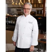 Chef Works CCHR-WHT-60 Chef Coat, Double-Breasted White 100% Cotton, Size 60, Long Sleeve 1 image