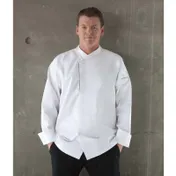 Chef Works ECRO-WHT-38 Trieste Chef Coat, Raglan Long Sleeves, 100% Cotton, White, Size 38 1 image