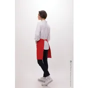 Chef Works F28-Red-0 Bistro Waist Apron, 19"L X 27.5"W, Poly/Cotton, Red - 1/Case 2 image