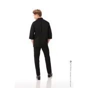 Chef Works JLCL-BLK-6XL Chef Coat, Double-Breasted 3/4 Sleeve, 65/35 Poly/Cotton Twill, Black, 6XL 2 image
