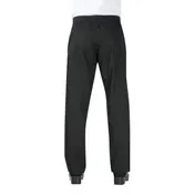 Chef Works PBN01-BLK-2XL Slim Pants, 2XL Black, 65/35 PolyCotton, Waistband, Side & Back Pockets 2 image