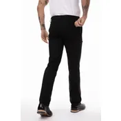 Chef Works PEC02-BLK-40 - EZ Fit Chino Stretch Chef Pants, Size 40, 55/39/6 Cotton/Poly/Elastane Blend, Black, Four-Way Stretch, Adjustable Waistband with Jigger Button, Two Back Inset Pockets, Right Leg Zipper Pocket 2 image