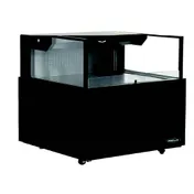 Kool-It KUOM-60 Merchandiser, 59" Width, 91.67 cu ft, Black Stainless Steel, Light, 1.27 HP, 115V 1 image