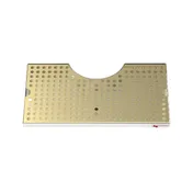 Micro Matic DP-CER-1506-SSPVD Drip Tray 15" W x 6-1/8" Dia Aluminum, Fits CT100 CT200 CT300 CT600 1 image