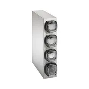 Vollrath K58824 LidSaver3 4-Compartment Steel Lid Dispenser, 7-1/8" W x 23-3/8" D x 31-5/8" H 2 image