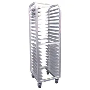 Winholt ALUN-1820-HD Aluminum 20-Pan Universal Pan Rack w/ 5" Polyurethane Casters 1 image