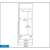 Continental Refrigerator 1FN 26" 1-Section Reach-In Freezer, Solid Door, Top Mounted, 20 cu. ft. 5 image