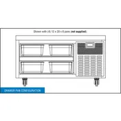 Continental Refrigerator D48GN 48" 2 Drawers Refrigerated Chef Base w/ Marine Edge 4 image