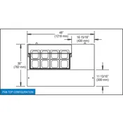 Continental Refrigerator SW48N8 48" 2-Door Sandwich and Salad Prep Table, 8 Pans, Stainless Steel Exterior 6 image