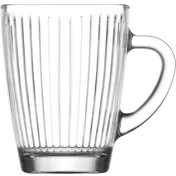 LAV HORECA BRG425 - Brugge Glass Coffee Mug, 8.5 oz (H 3 7/8" R 3"), Soda Lime Glass, 12/Case 1 image