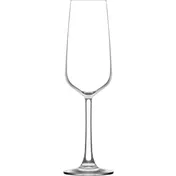 LAV HORECA CLM622 - Colmar Champagne Flute Glass, 7.5 oz (8" H x 1.875" R Ø), Fine Rim Soda Lime Glass- 6/Case 1 image