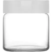 LAV HORECA HVN063 Havana Jar, 21.5 oz (1.5 Qt) Clear Glass Container with BPA-Free Lid - 6/Case 1 image