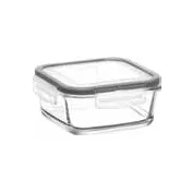 LAV HORECA KYO214 PK222 - Food Container with Locked Gray Lid, 22.9 oz, Airtight Leakproof - 6/Case 1 image