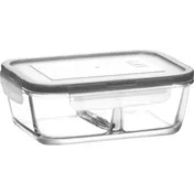 LAV HORECA KYO216 PK222 - Kyoto 2-Compartment Container 24 3/8 oz Airtight Gray Lid - 4/Case 1 image