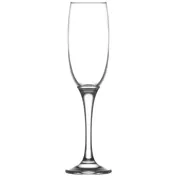 LAV HORECA VNI522 - 7.5 oz Champagne Flute Glass, 9" Height, Soda Lime Glass - 12/Case 1 image