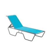 Plantation Prestige 4050900-04 Sarasota Chaise Lounge, Stackable, 1" Round Tube Aluminum Frame, Sling Style 1 image
